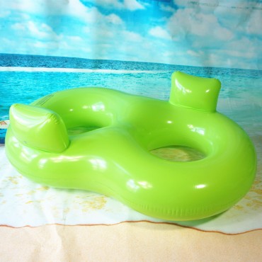 Adult double circle swimming ring lovers drift seat ring personality floating row recliner swimming ring spot wholesale