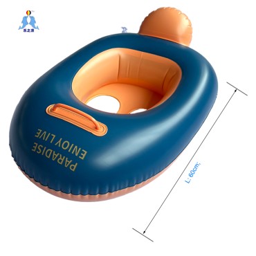 Inflatable blue baby seat floating water toy
