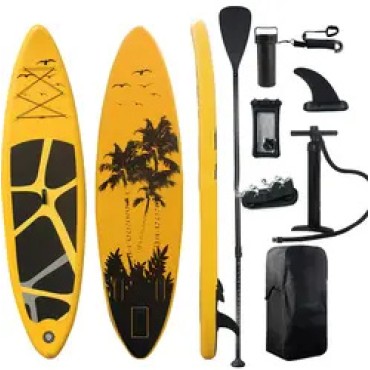 New coconut tree style Wholesale Inflatable Stand Up Paddle Board 10'6" with Free Premium SUP Accessories & Backpack