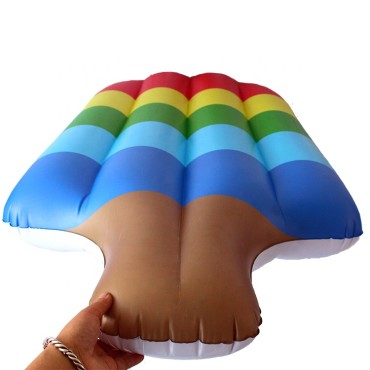 Colorful rainbow ice cream swimming pool floating mat