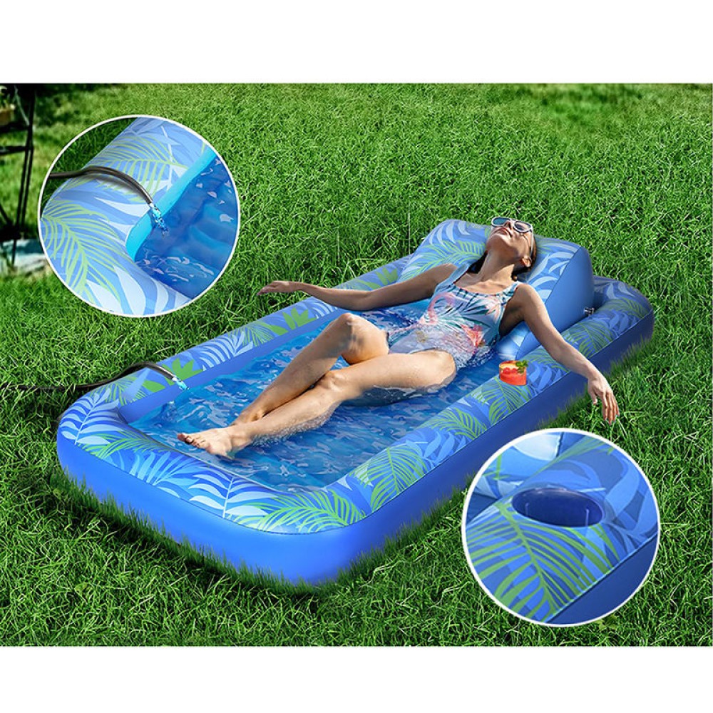 Inflatable tanning pool loungers Sunbeds inflatable pillows for home outdoor garden