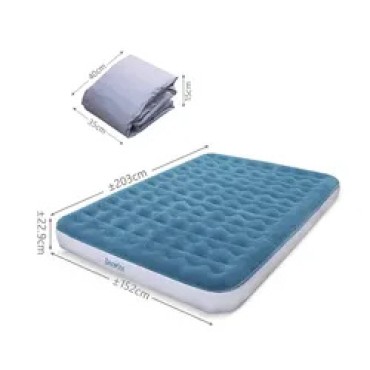 Double pvc air mattress foldable camping sleeping mat Air bed inflatable toddler bed
