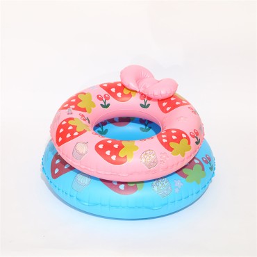 Strawberry inflatable swimming ring water toy