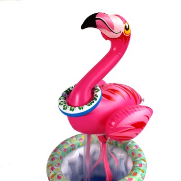 Water party floating flamingo ring throwing game
