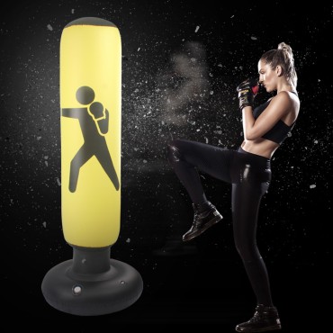 Children PVC boxing post thickened tumbler vent vertical villain inflatable fitness boxing punching bag