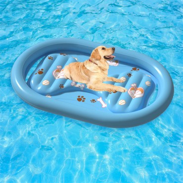 Summer pet inflatable boat Dog Floating inflatable pool Durable and convenient floating pool