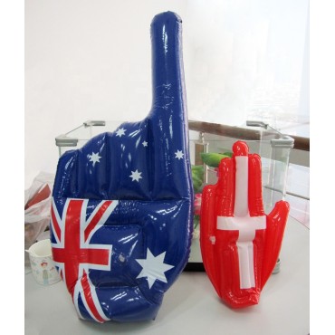 Customize PVC inflatable hand toys Flag Slogan cheering inflatable hand wholesale creative advertising inflatable hands