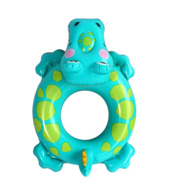 BSCI factory customized EN71 summer swimming ring inflatable hippo swimming ring water toy