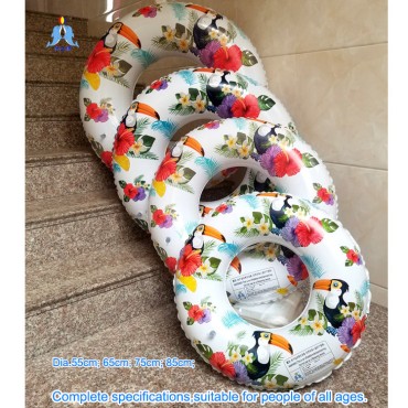 Factory wholesale CMYK fully printed inflatable swimming ring water toys for children and adults