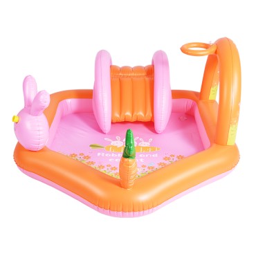 Custom rabbit theme inflatable swimming pool, children's water ski pool