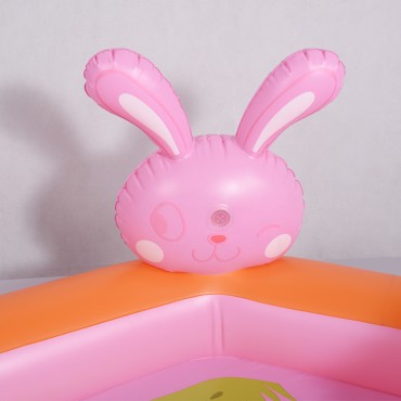 Custom rabbit theme inflatable swimming pool, children's water ski pool