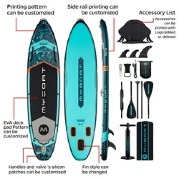11'6'' Long Board Paddle Board Seat Inflatable Stand Up SUP Isup Fishing Paddleboard With electric sup air pump