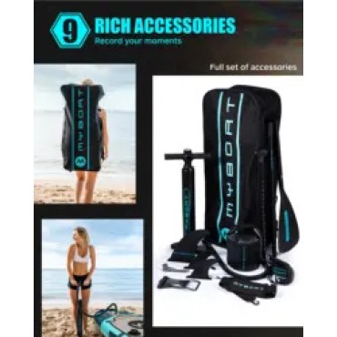 11'6'' Long Board Paddle Board Seat Inflatable Stand Up SUP Isup Fishing Paddleboard With electric sup air pump