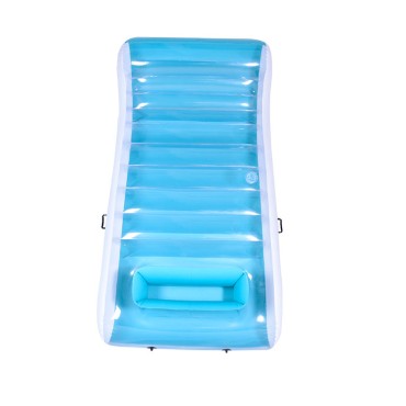 PVC blue inflatable recliner beach float