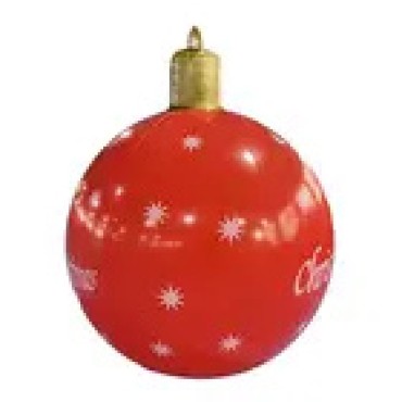 Outdoor PVC Inflatable Christmas Ball Ornaments Decoration Ball Giant Xmas Inflatable Ball Christmas Tree Decorations