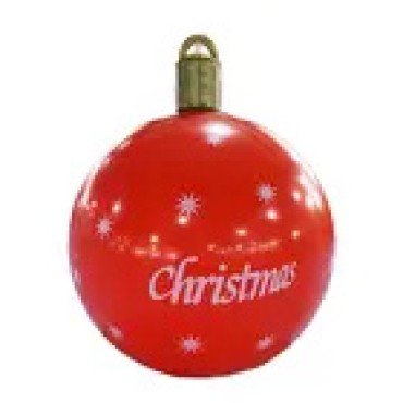 Outdoor PVC Inflatable Christmas Ball Ornaments Decoration Ball Giant Xmas Inflatable Ball Christmas Tree Decorations
