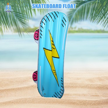 Wholesale inflatable skateboard-shaped floating water toys for summer party decorations