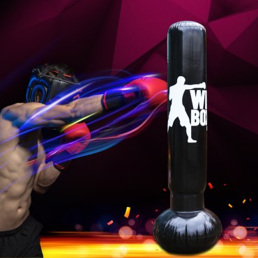 Fitness PVC Adult Vertical Inflatable Boxing Column Children's Exercise Inflatable Sandbag PVC Taekwondo Sandbag
