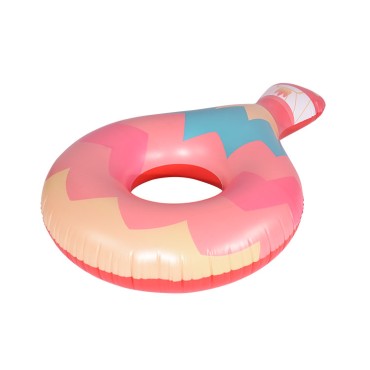 Balloon shape inflatable swimming ring