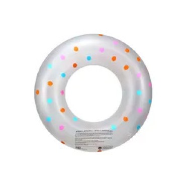 Colorful polka dot floating pool toy