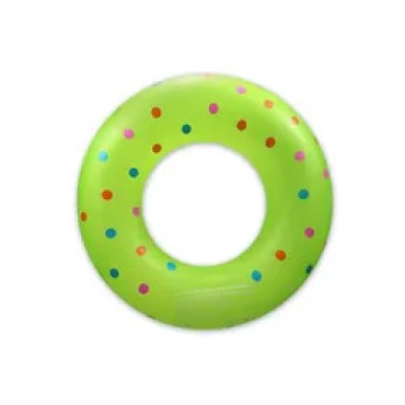 Colorful polka dot floating pool toy