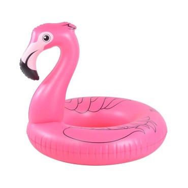Custom floating inflatable flamingo ring