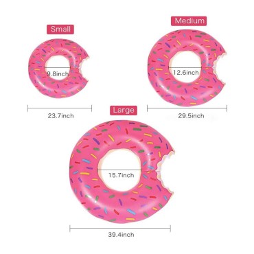 Donut Pool Floaty Inflatable Swimming Ring