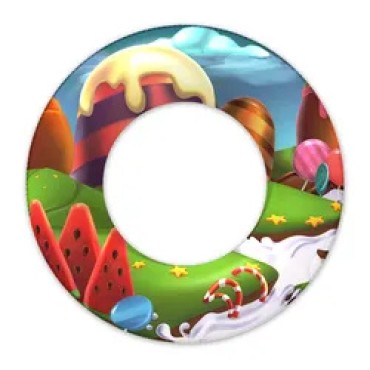 Children's leisure pool toy floating inflatable swimming ring