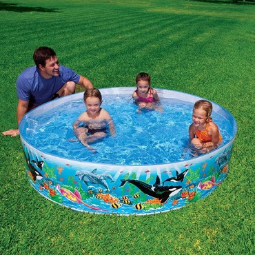 Inflatable pool swimming thickened home play water