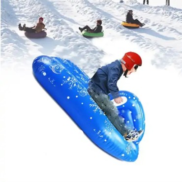 Customized new inflatable winter snow boat ski car children PVC snow tube ski mat motor boat