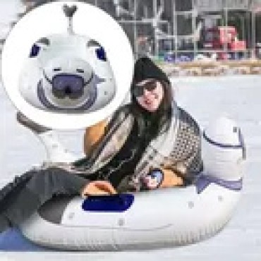 PVC inflatable winter snow pipe ring inflatable snow pipe toy