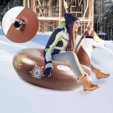 Customized Christmas winter outdoor kids ski ring adult inflatable Dog snow tube